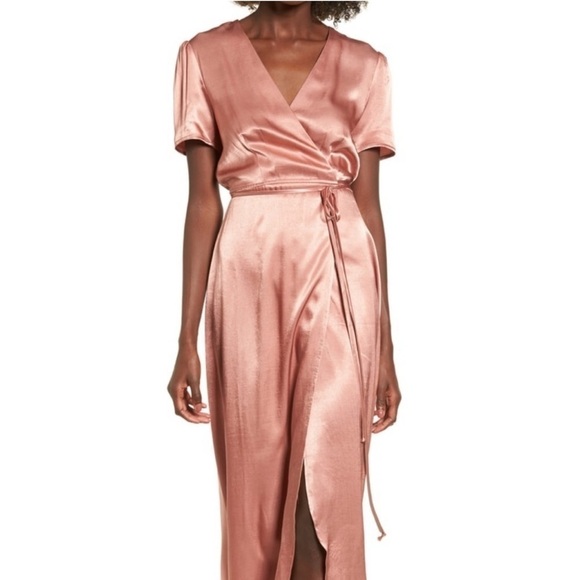 WAYF Gwyneth Wrap Maxi Dress - Picture 2 of 11